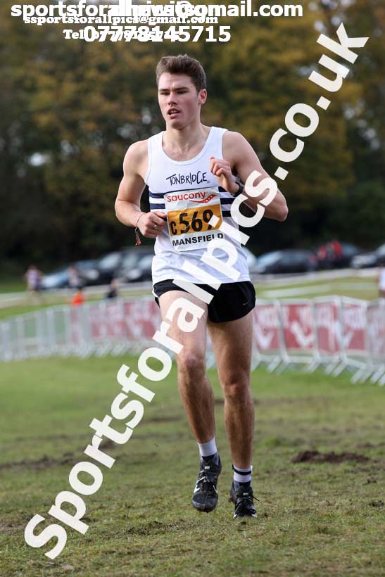 Mens under-17s National Cross Country Relay, Berry Hill Park, Mansfield. Photo:  David T. Hewitson/Sports for All Pics